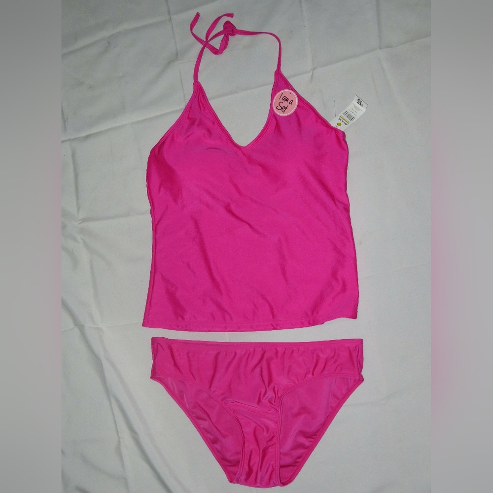 NEW w/ Tags Hot Pink XL 2 Piece Swim Set